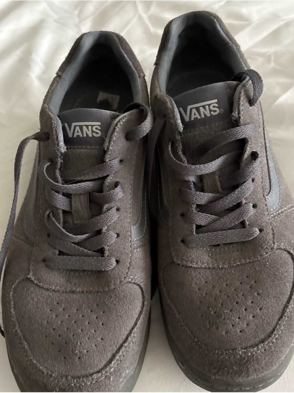 Vans Men's Suede Skate Sneakers in Dark Gray